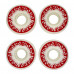 Колеса для скейтборда Bro Stuff Flame White Red 102A 53мм Колеса для скейтборда Bro Stuff Flame White Red 102A 53мм