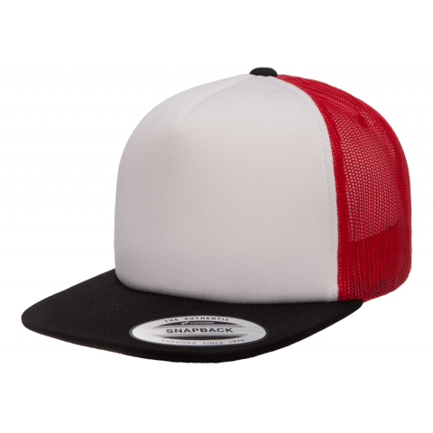 Кепка FlexFit 6005FW NO FOAM Trucker Black/White/Red Кепка FlexFit 6005FW NO FOAM Trucker Black/White/Red