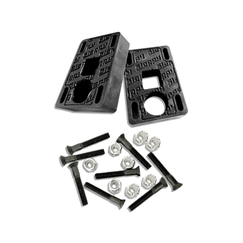 Подкладки для скейтборда Slappy Big Blocks Black 3/4" с винтами Подкладки для скейтборда Slappy Big Blocks Black 3/4" с винтами